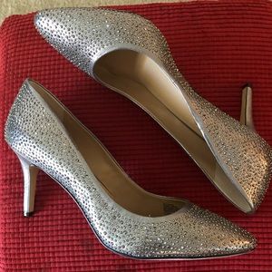 INC size 12 women’s silver heels